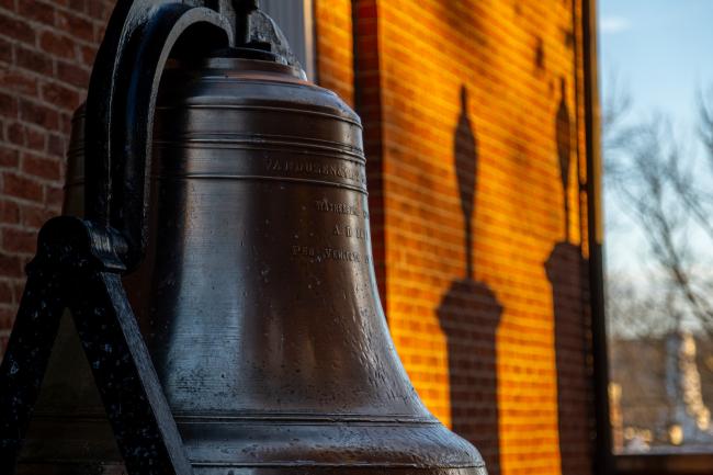Hanna Hall bell in Cusick Court