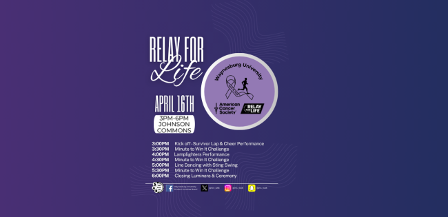 Relay for life event flyer