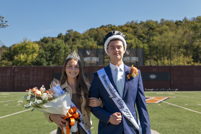 Homecoming Queen Mia Henkins and King Tyler Gordon